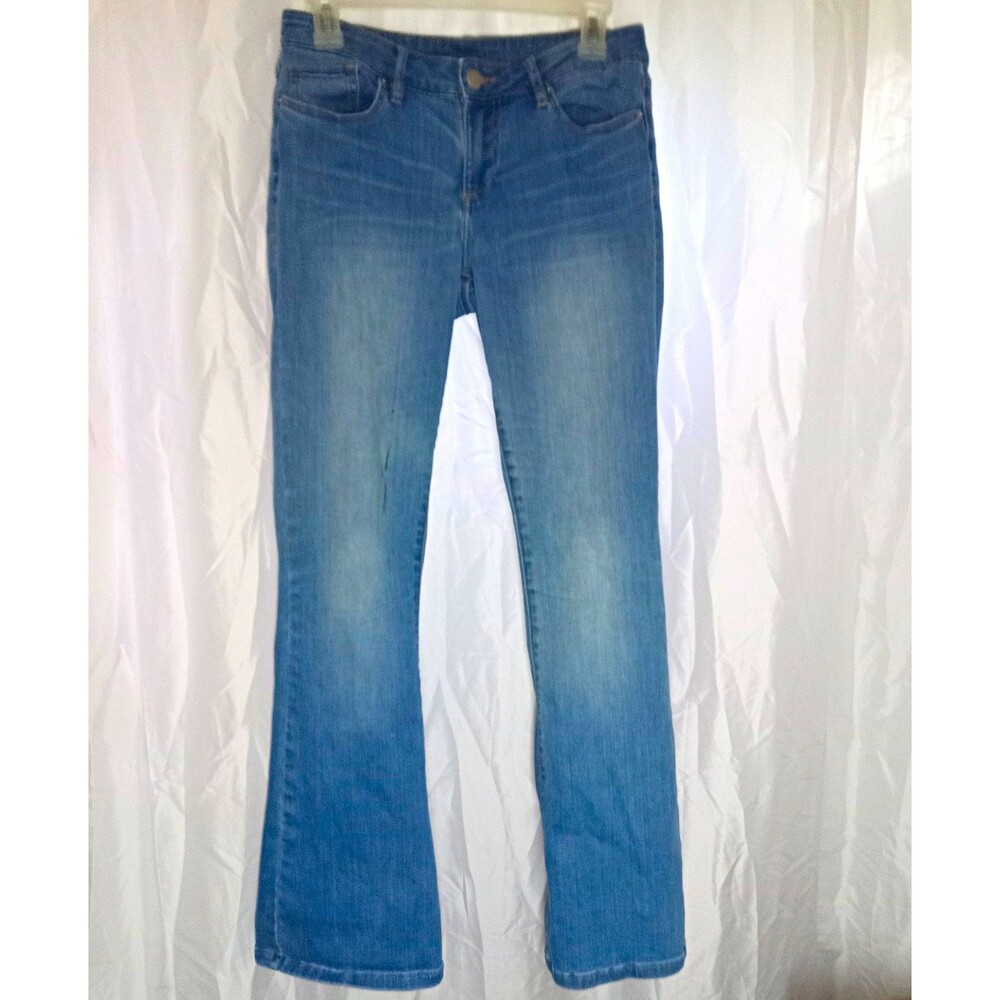 Chip & Pepper Women's Petite Bootcut Jeans Blue Denim Mid-Rise Stretch 28